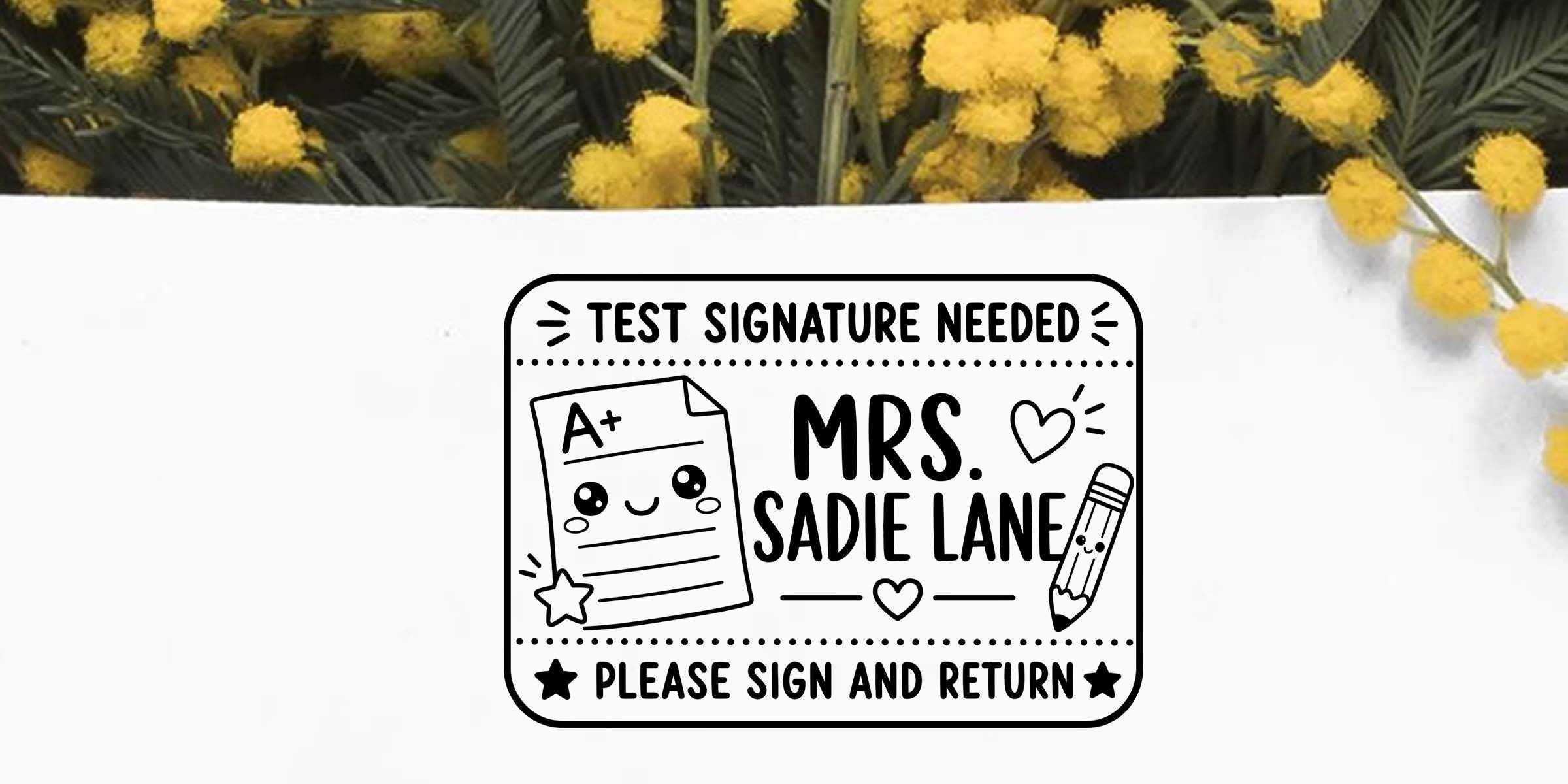 Get Organized with Custom Rubber Stamps with Date Today