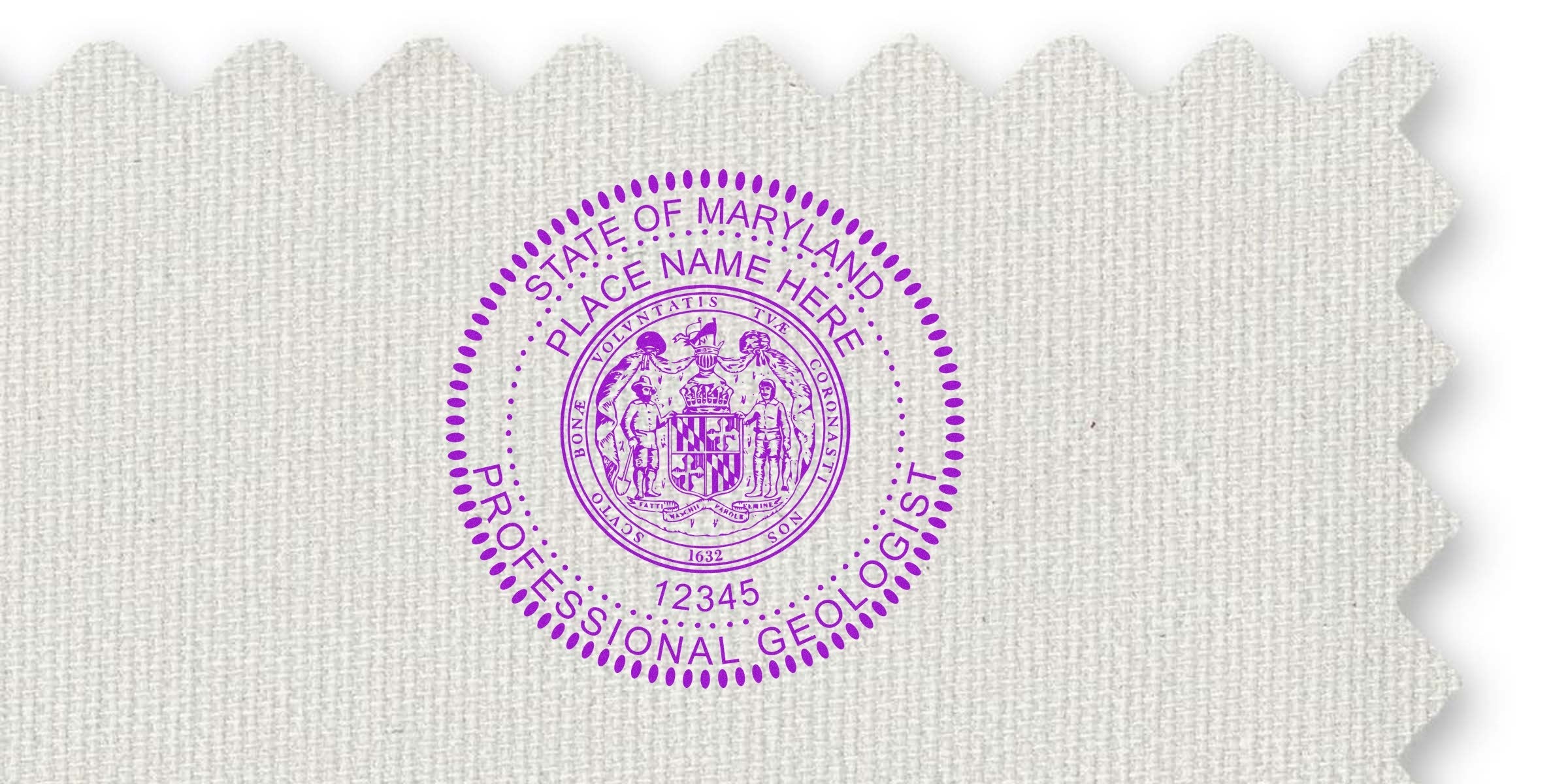 Geologist Stamp Maryland embossed on textured paper, symbolizing Maryland Geologist Licensing Requirements.
