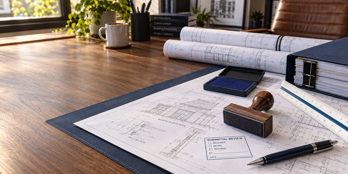 Shop Drawing Review and Submittal Stamps