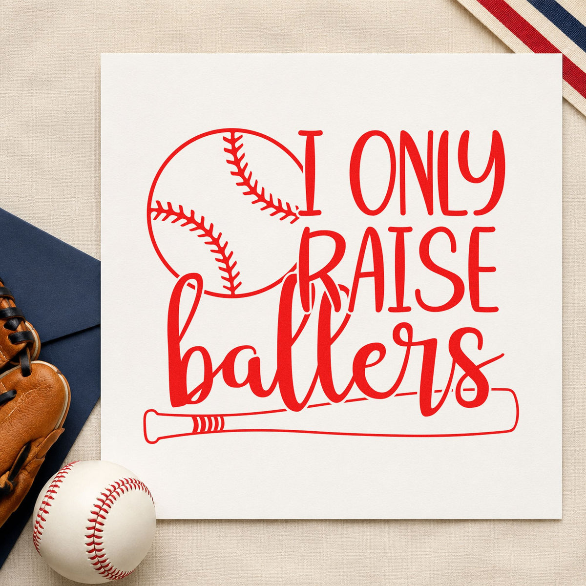 I Only Raise Ballers Pre-Inked Stamp – PSI in use 7