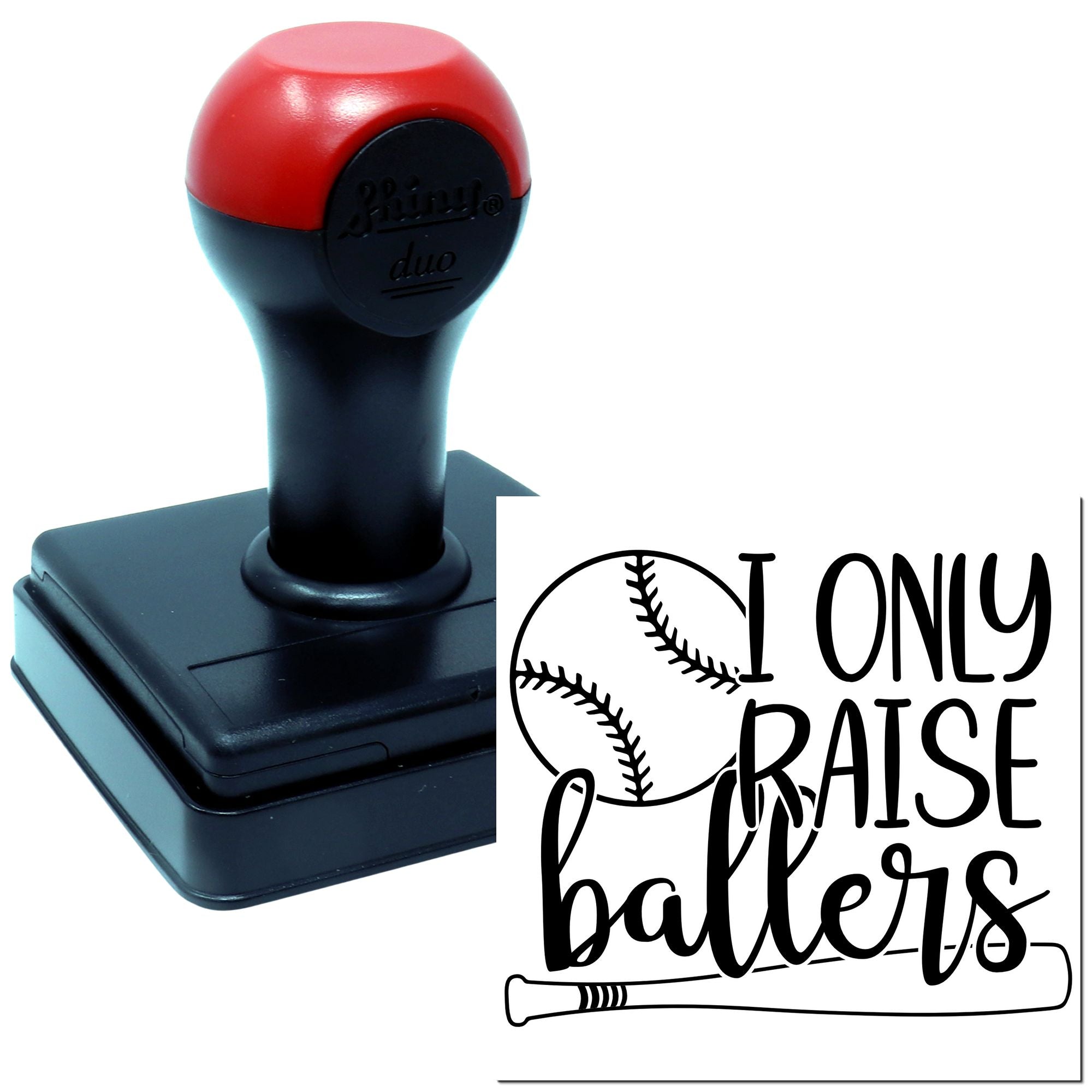 Duo Hand Baseball Fans Unite Here Postcard Rubber Stamp