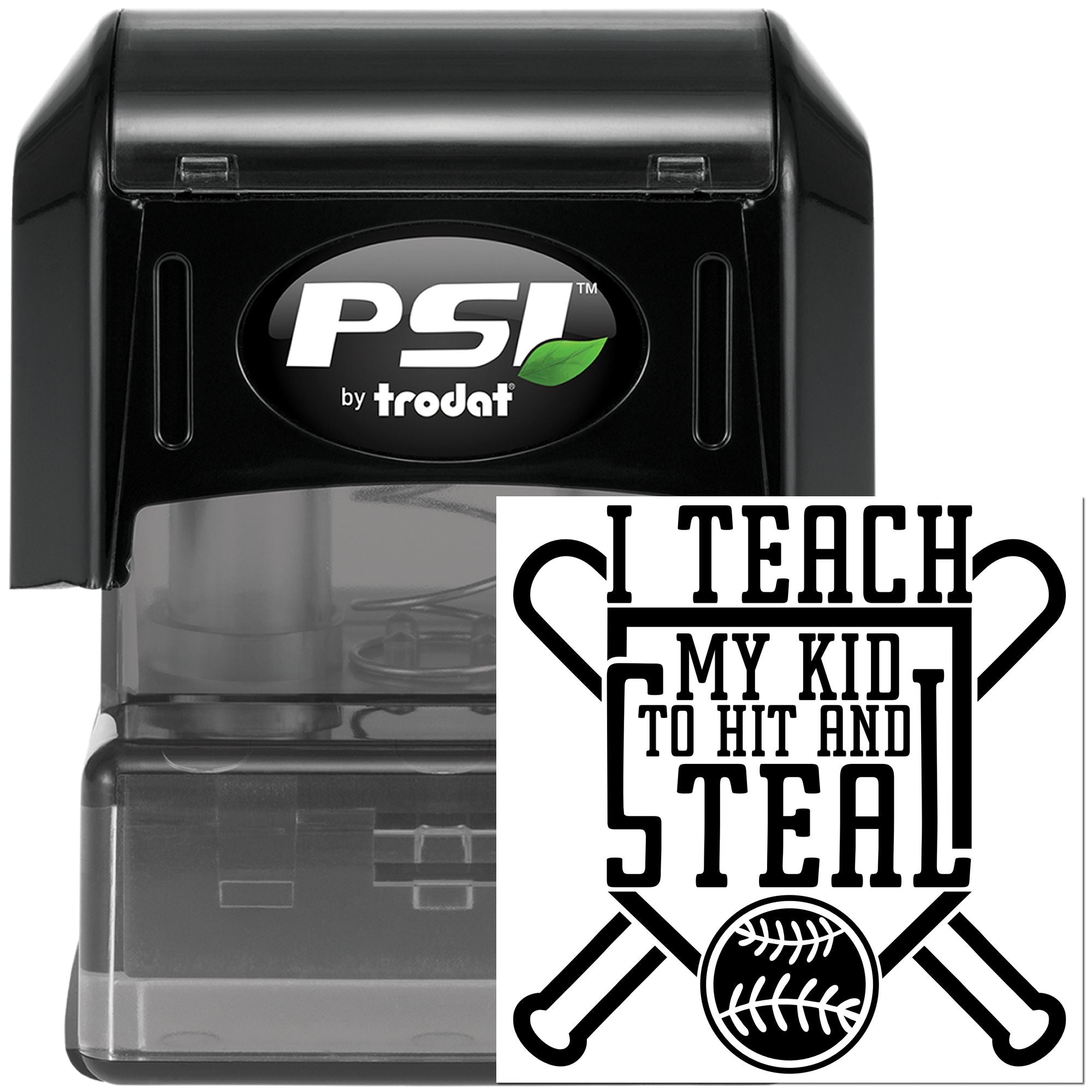 PSI Paper Craft Baseball Skills And Mischief Pre-Inked Stamp