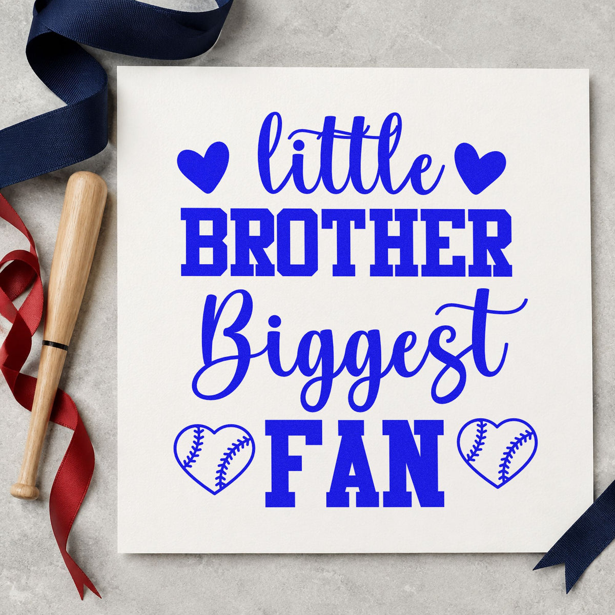 Little Brother Heart Fan Hand Stamp – Duo in use 5