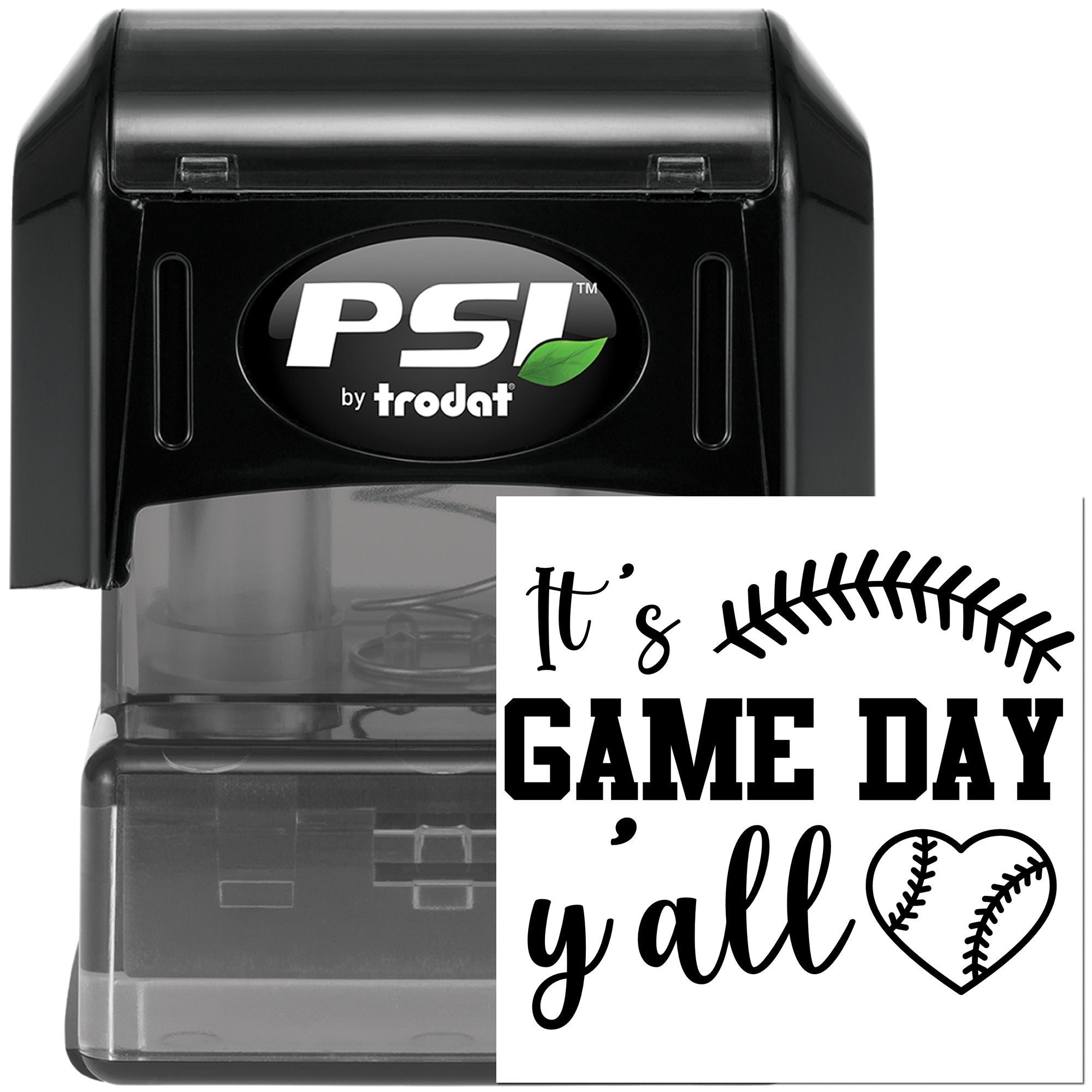 PSI Postcard Baseball Excitement Y'all Pre-Inked Stamp