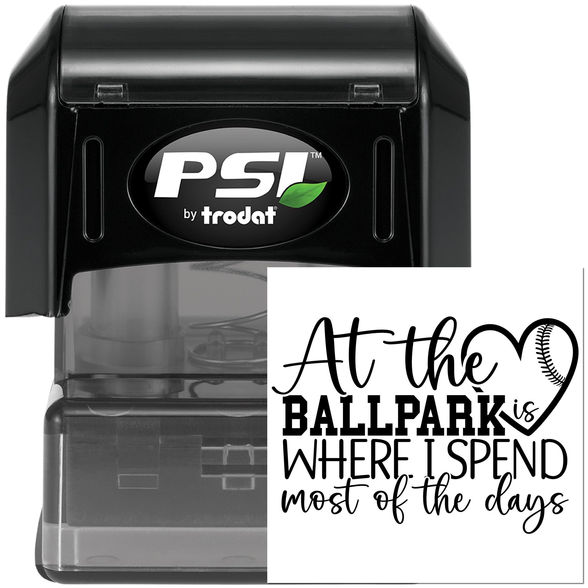 PSI Craft Ballpark Bliss Every Day Pre-Inked Stamp