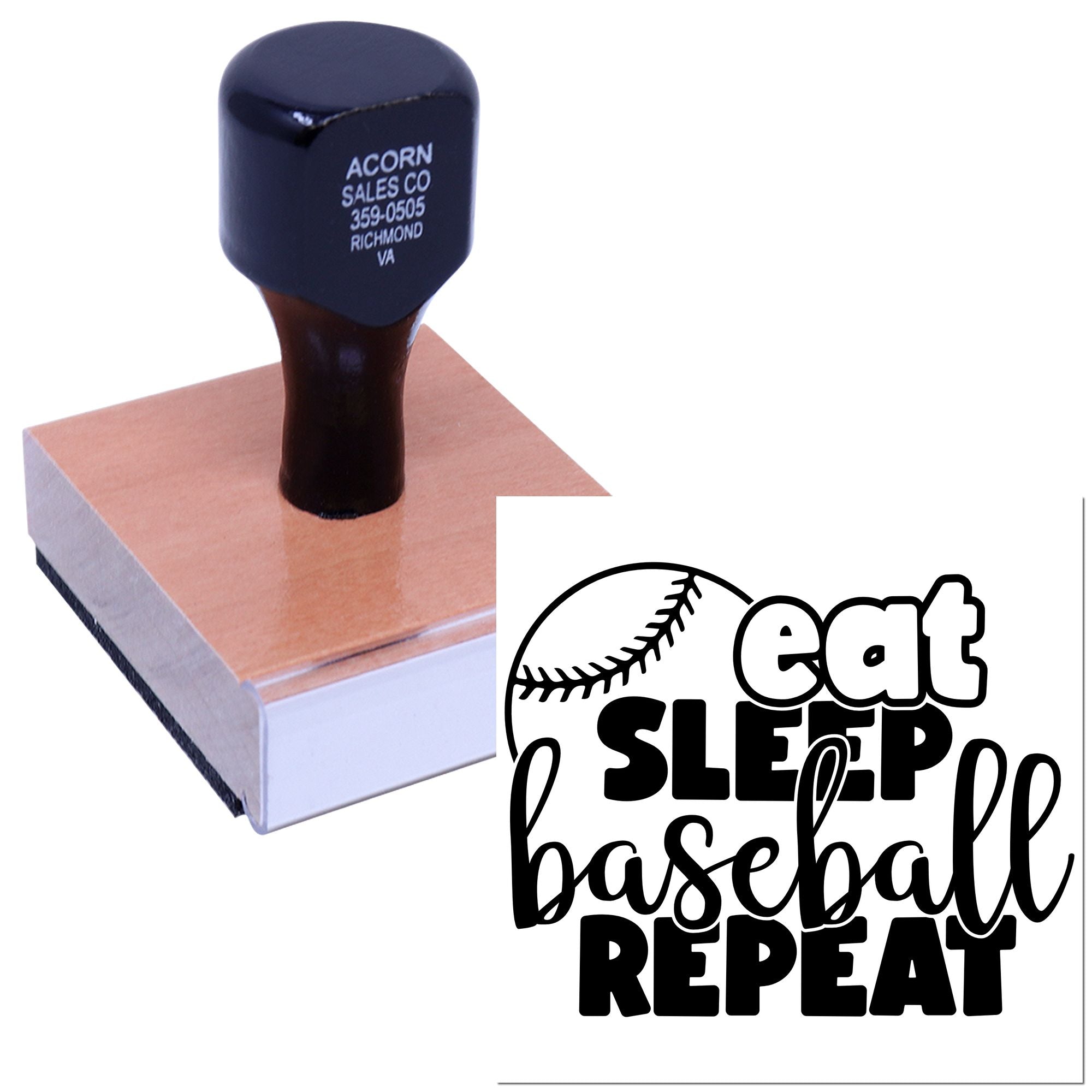 Wood Handle Diamond Dream Routine Party Favor Stamp