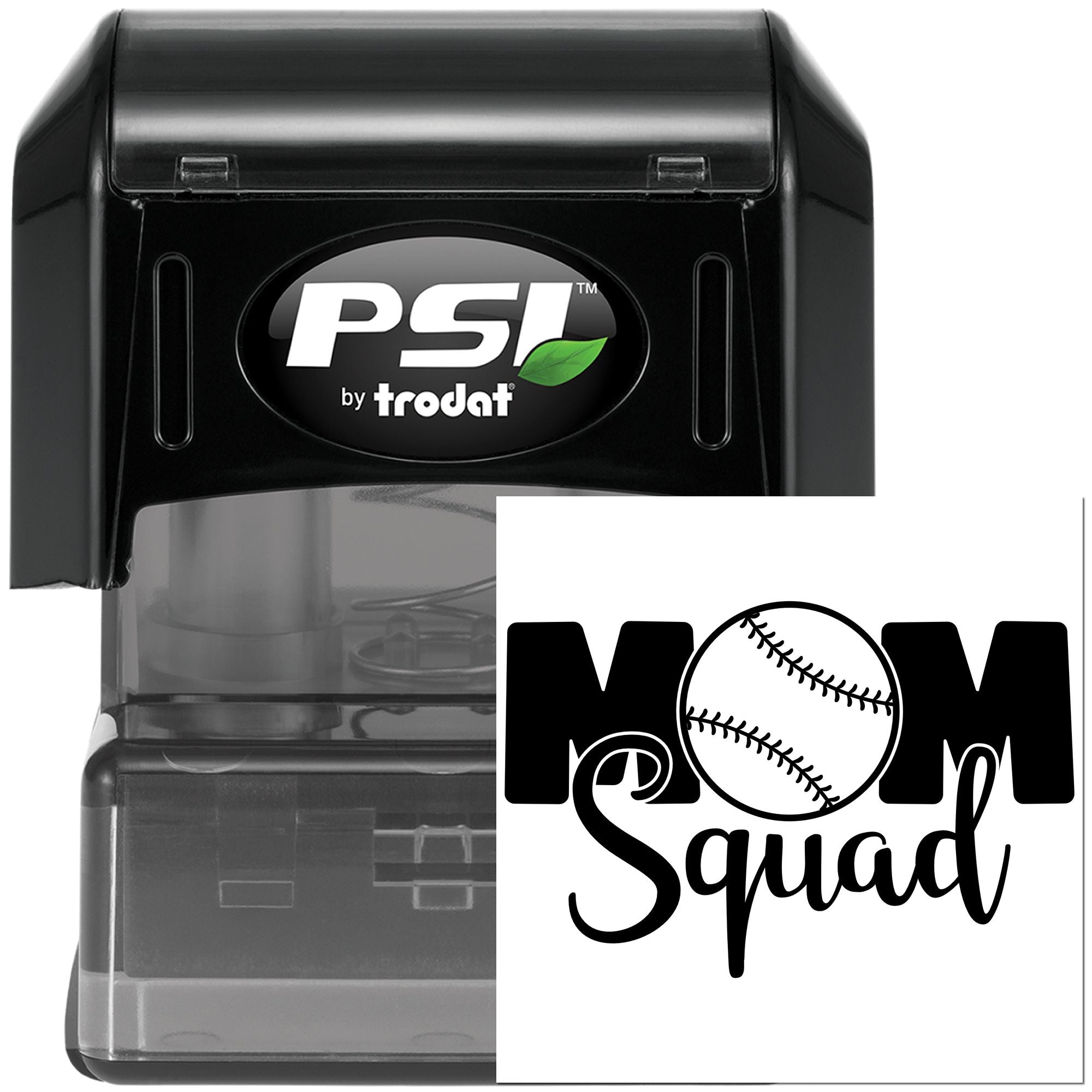 PSI Handcraft Baseball-Loving Mom Team Pre-Inked Stamp