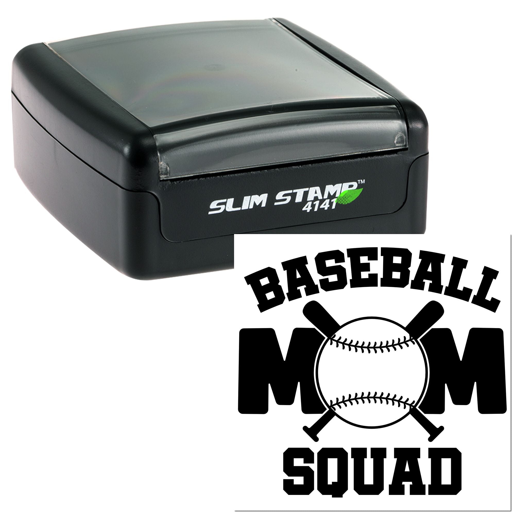 Slim Pre-Inked Home Run Mom Card Making Stamp