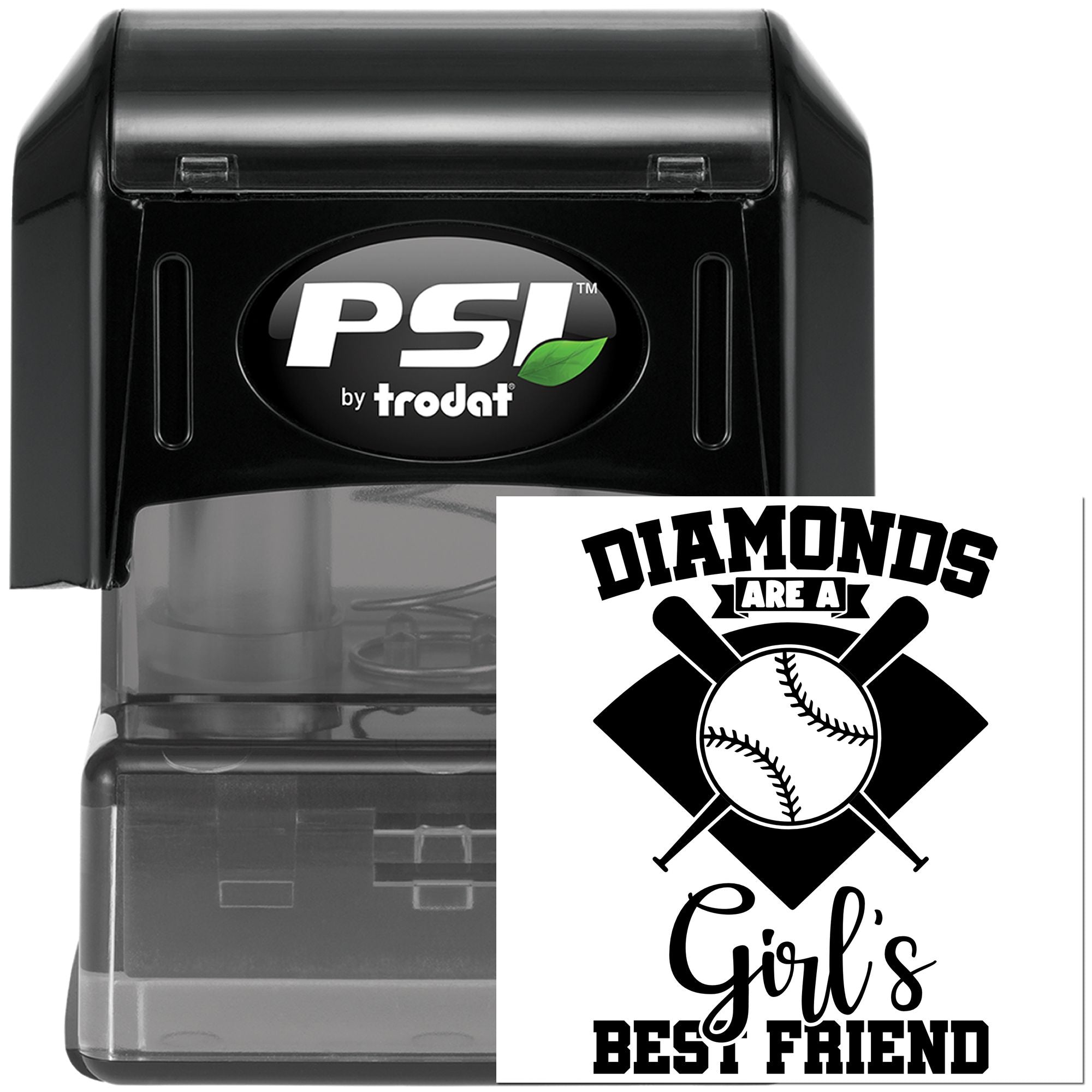 PSI Cardmaking Baseball's Sparkling Friendship Pre-Inked Stamp