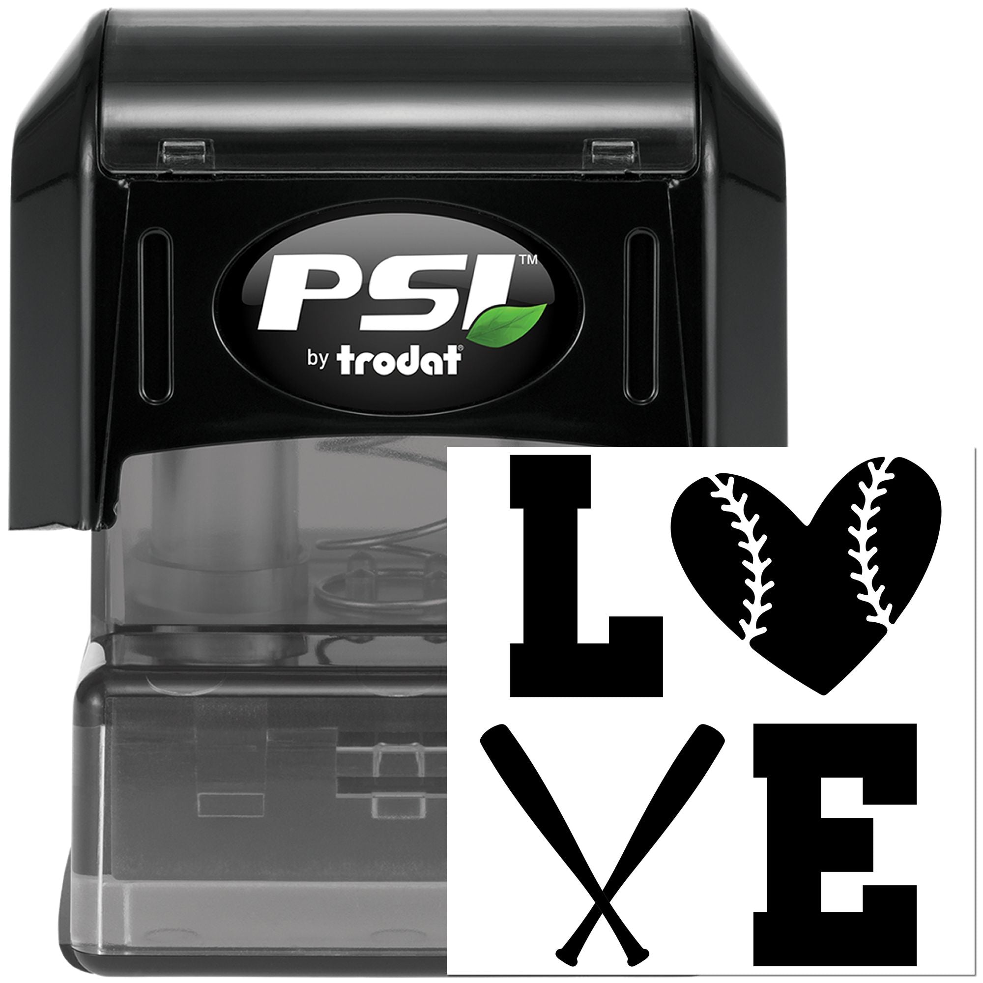 PSI Scrapbooking Passion For Baseball Love Pre-Inked Stamp