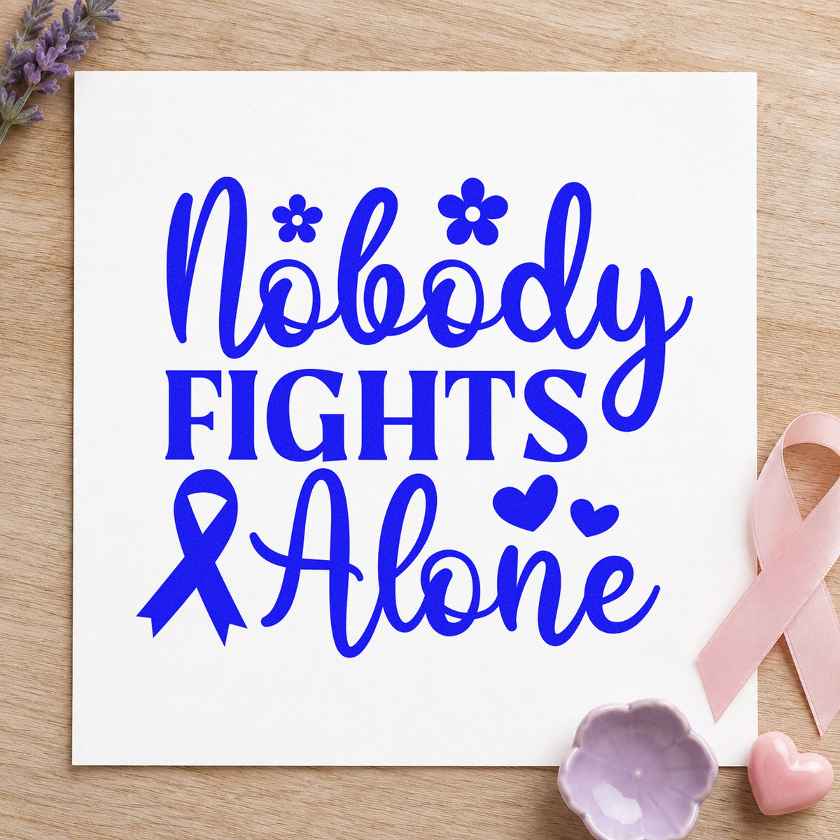 Nobody Fights Alone Compact Pre-Inked Stamp – Slim in use 6