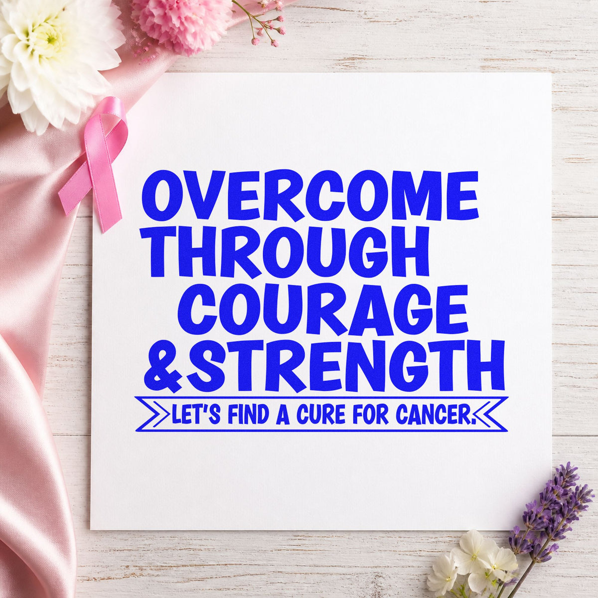 Overcome Through Courage Stamp – Self-Inking in use 6