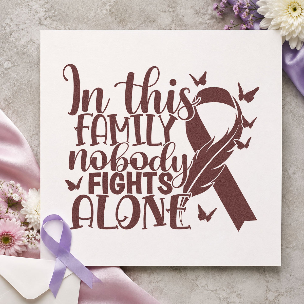 Family Fights Together Pre-Inked Stamp – PSI in use 3