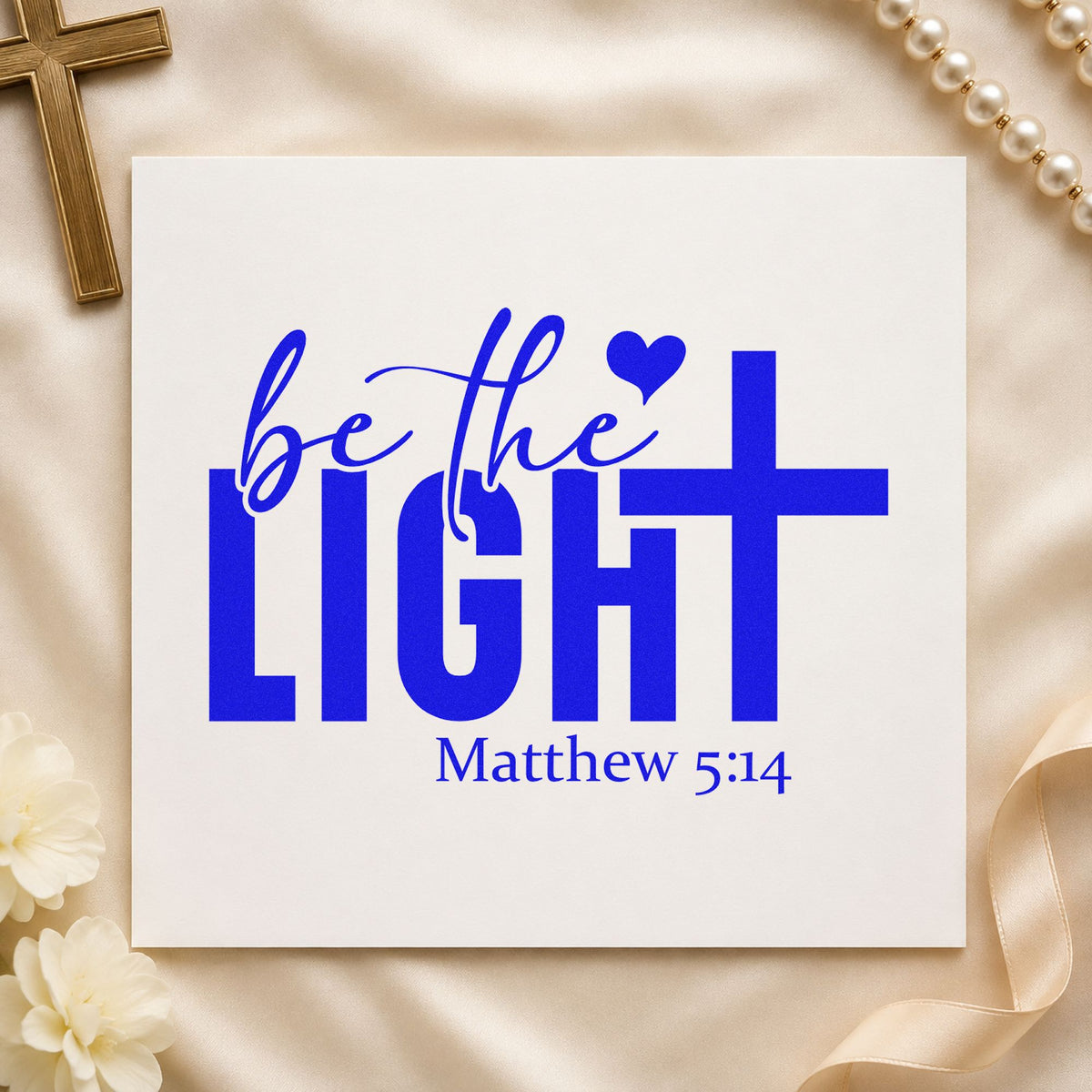 Be The Light Rubber Stamp – Duo Hand in use 5