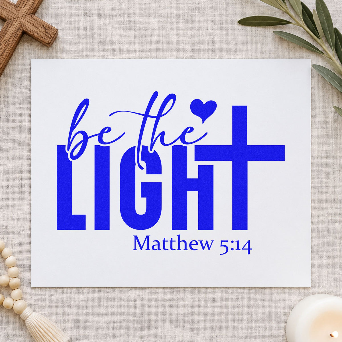 Be The Light Self-Inking Stamp in use 6