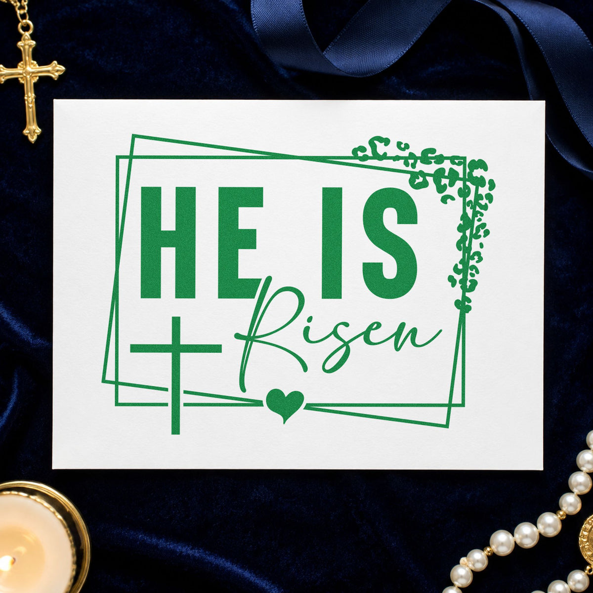 He Is Risen Hand Stamp – Duo in use 3
