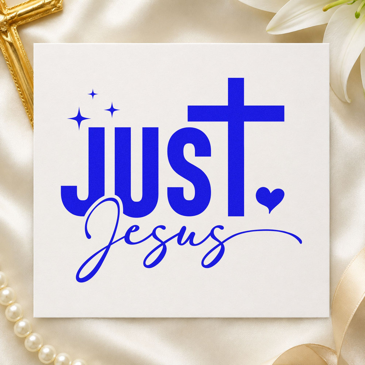 Just Jesus Stamp – Duo Hand in use 5