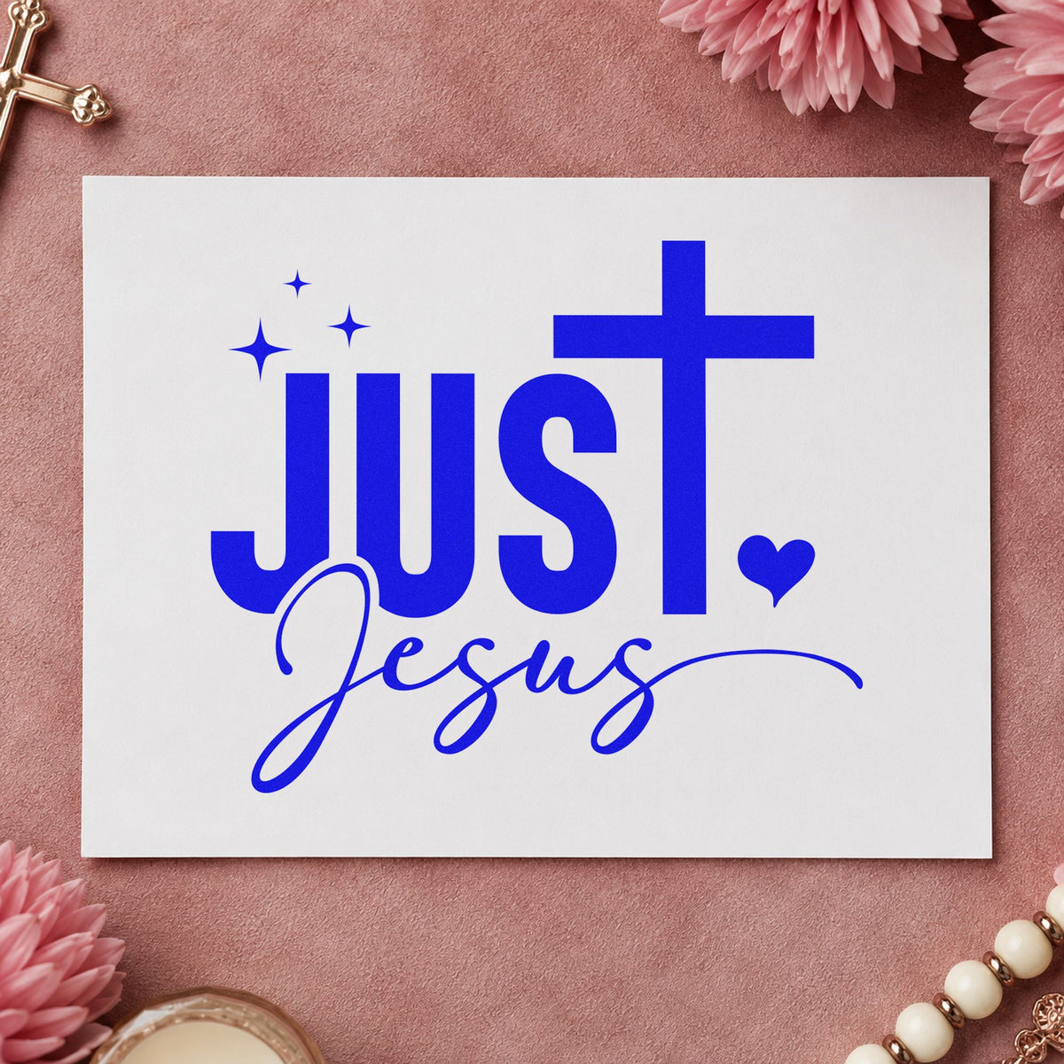 Just Jesus Stamp – Duo Hand in use 6