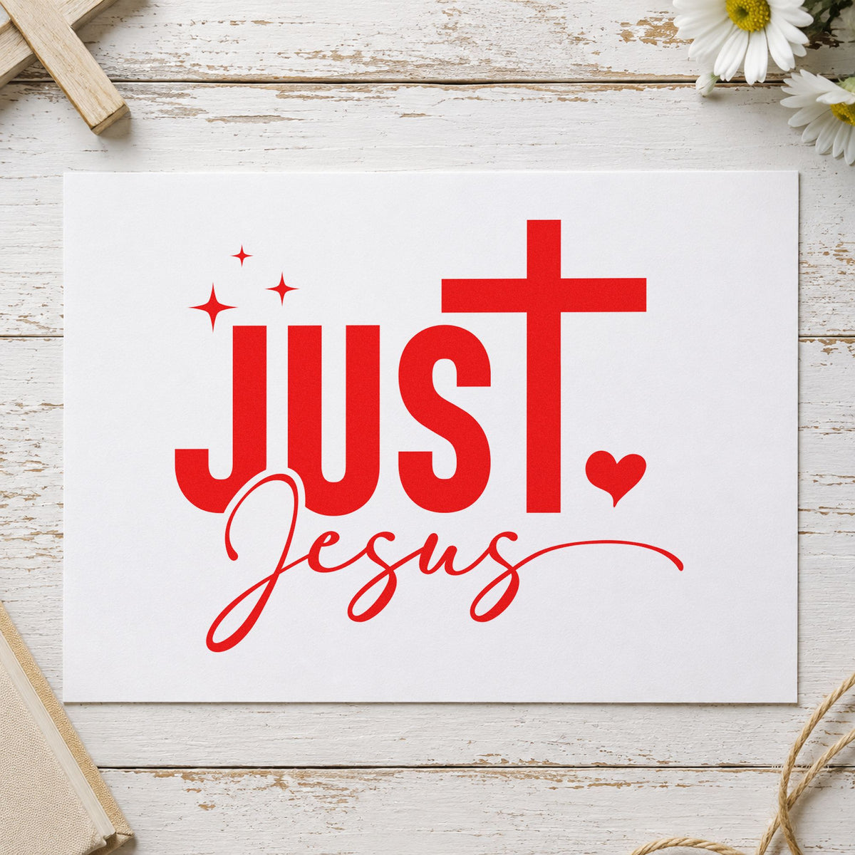 Just Jesus Stamp – Duo Hand in use 7