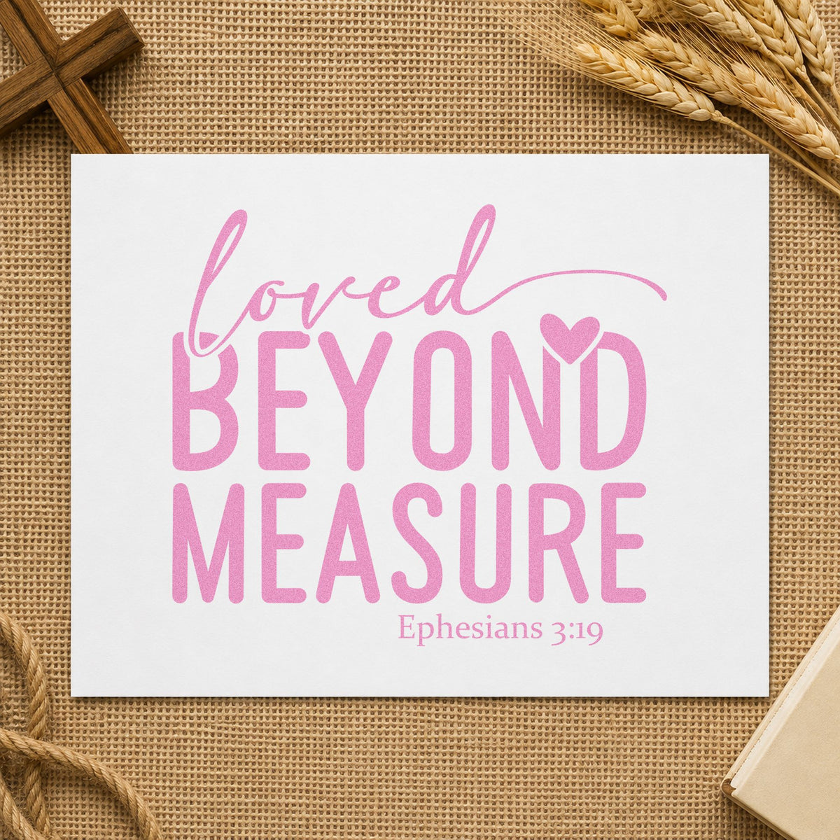 Loved Beyond Measure Compact Pre-Inked Stamp – Slim in use 10