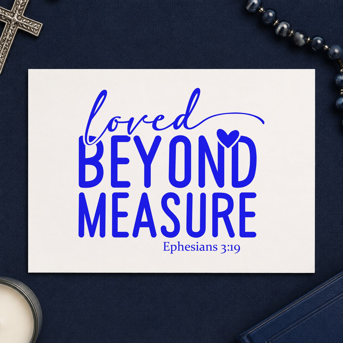 Loved Beyond Measure Compact Pre-Inked Stamp – Slim in use 6