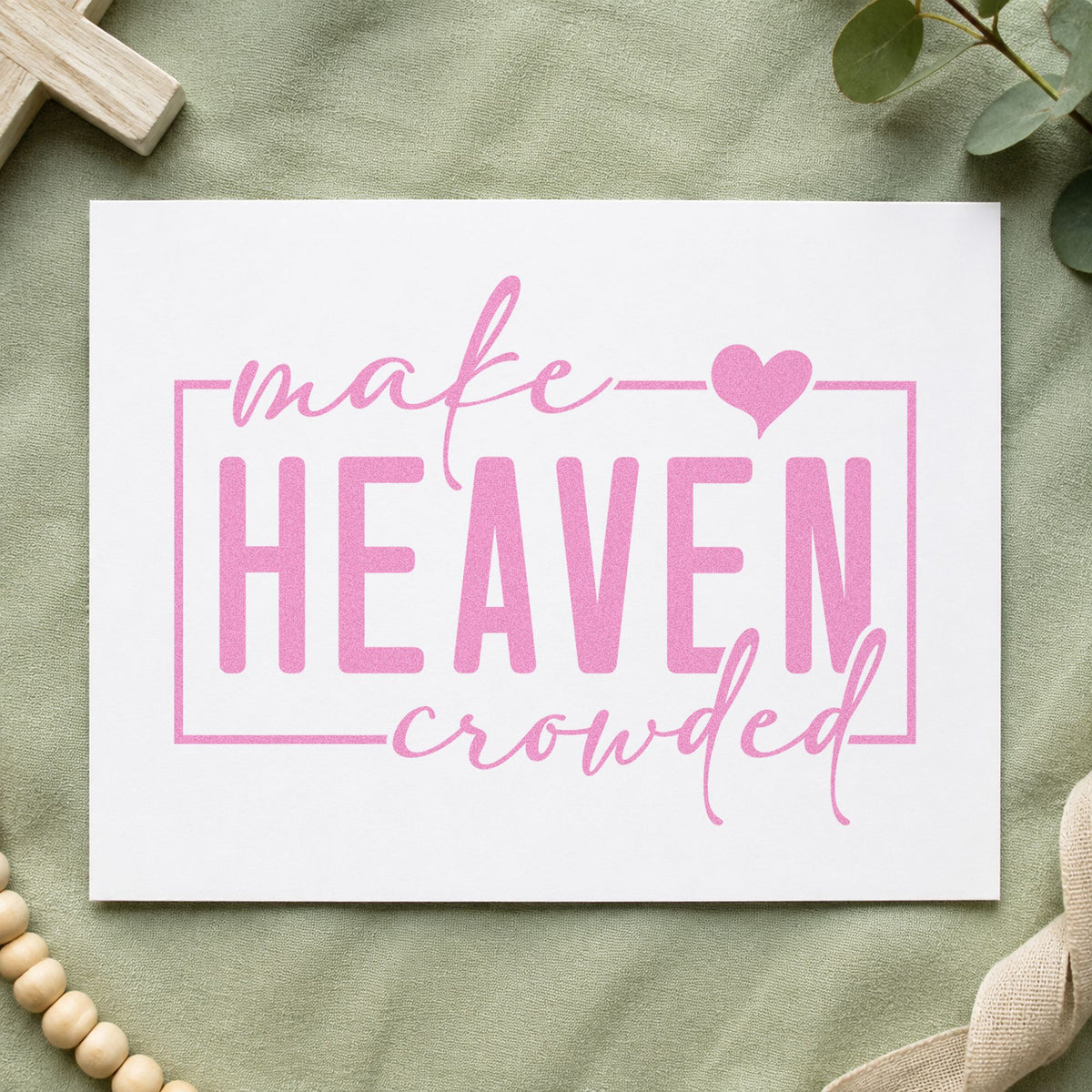 Make Heaven Crowded Rubber Stamp – Duo Hand in use 10