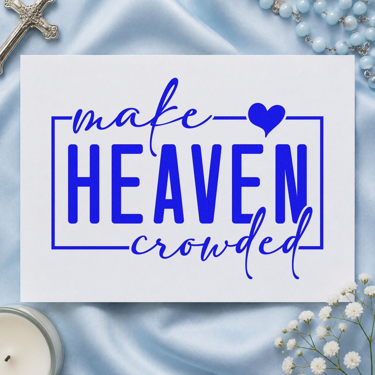 Make Heaven Crowded Rubber Stamp – Duo Hand in use 5