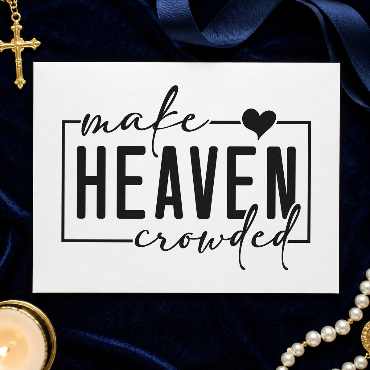 Make Heaven Crowded Rubber Stamp – Duo Hand in use 9