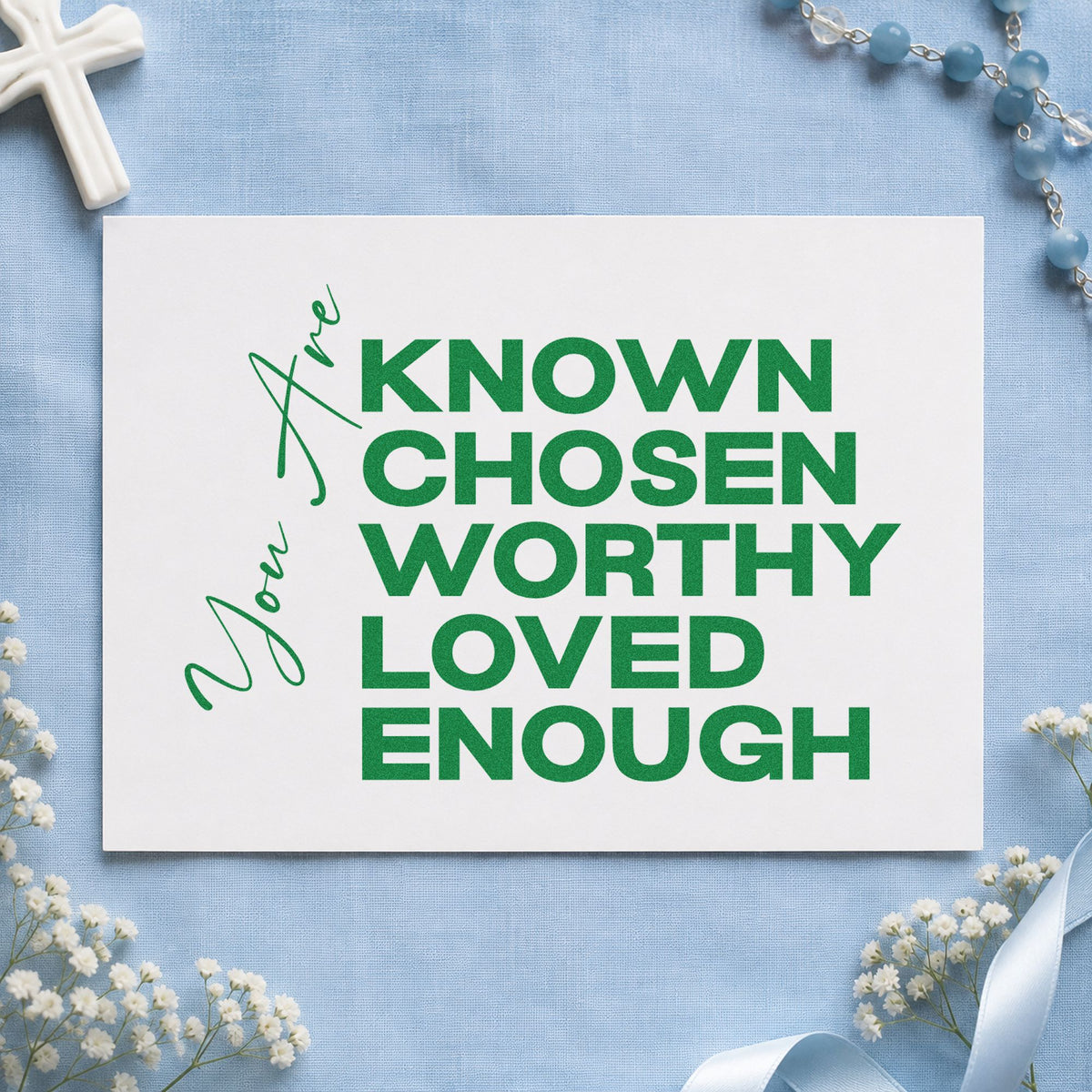 You Are Known And Loved Pre-Inked Stamp – PSI in use 3