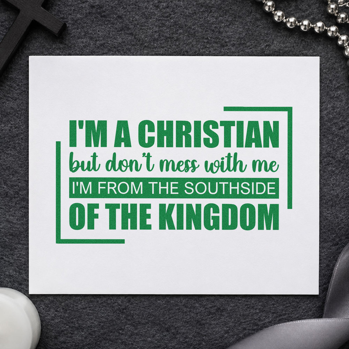 Christian From The Southside Lettering Stamp – Self-Inking in use 3