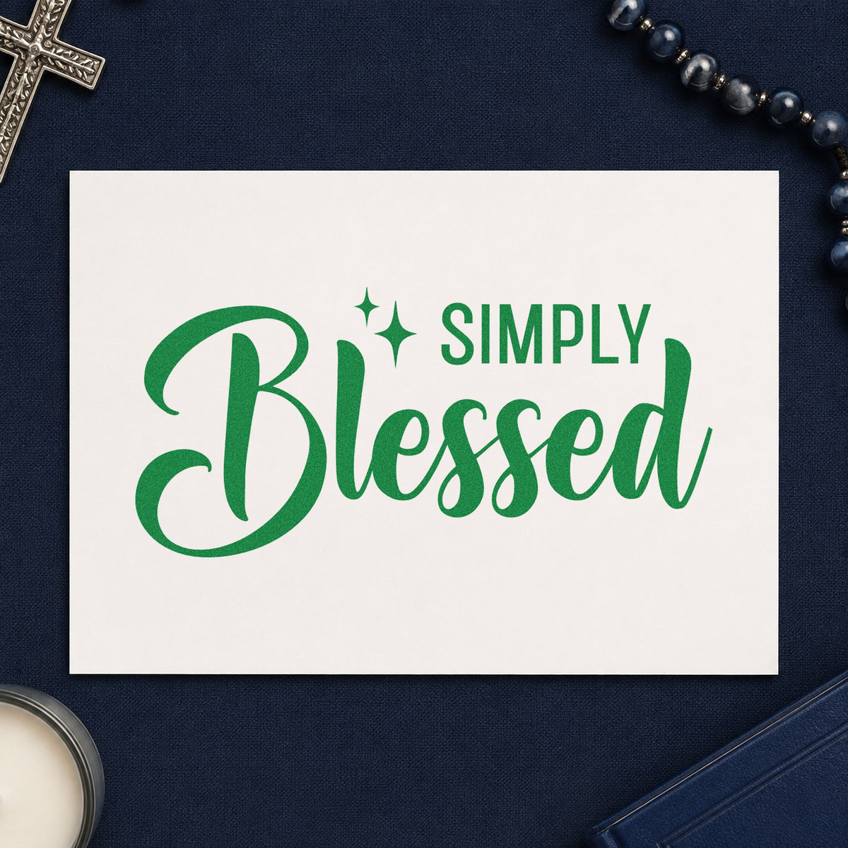 Simply Blessed Stamp – PSI Pre-Inked in use 3