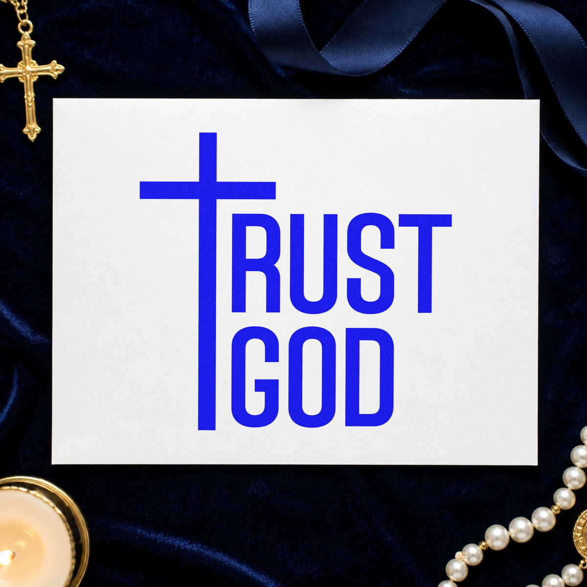 Trust God PSI Pre-Inked Stamp in use 6
