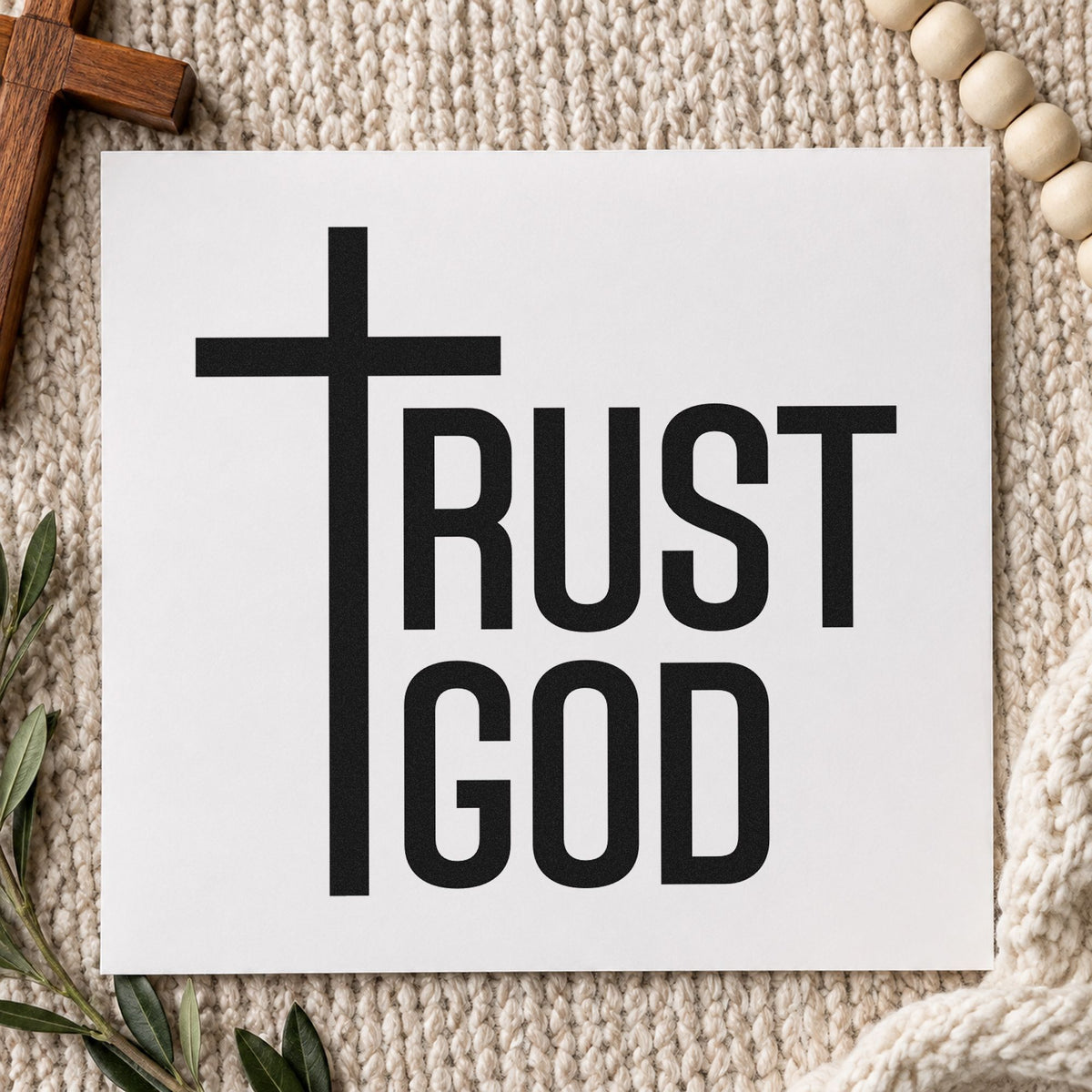 Trust God PSI Pre-Inked Stamp in use 9