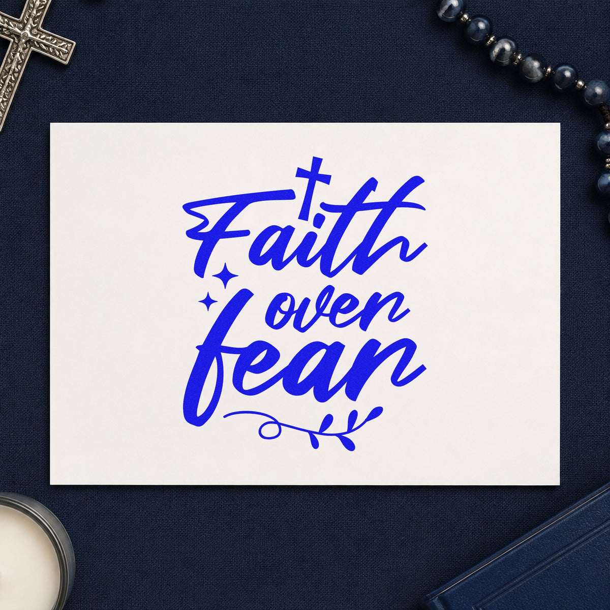 Faith Over Fear Hand Stamp – Duo in use 5