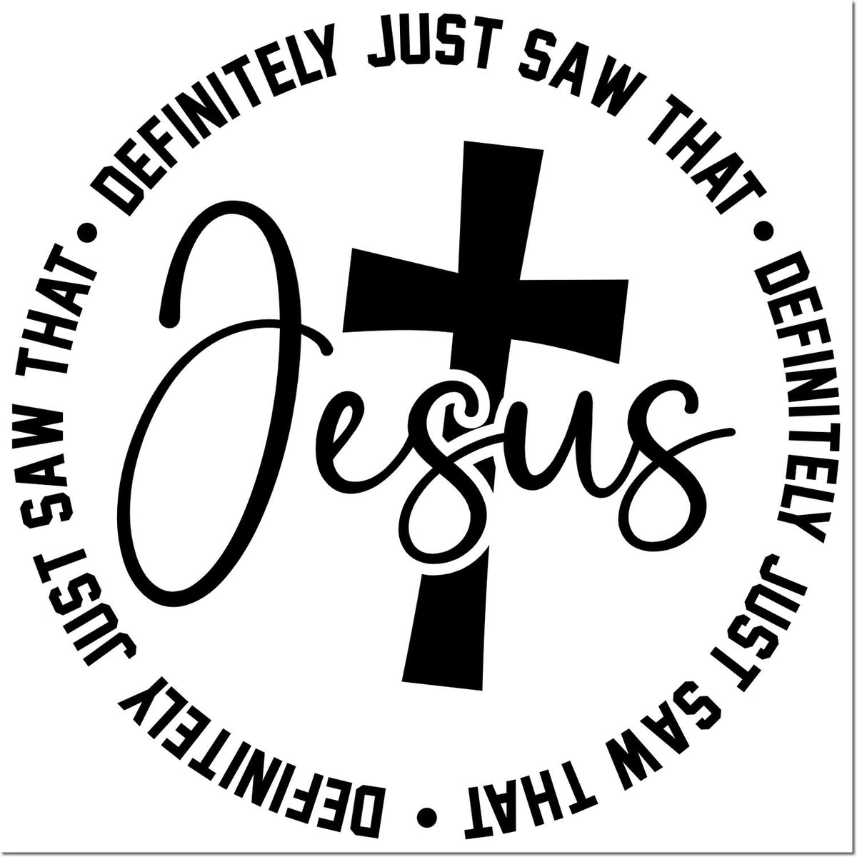 Christian Jesus cross rubber stamp with circular phrase Definitely just saw that for faith-based crafts and church projects.