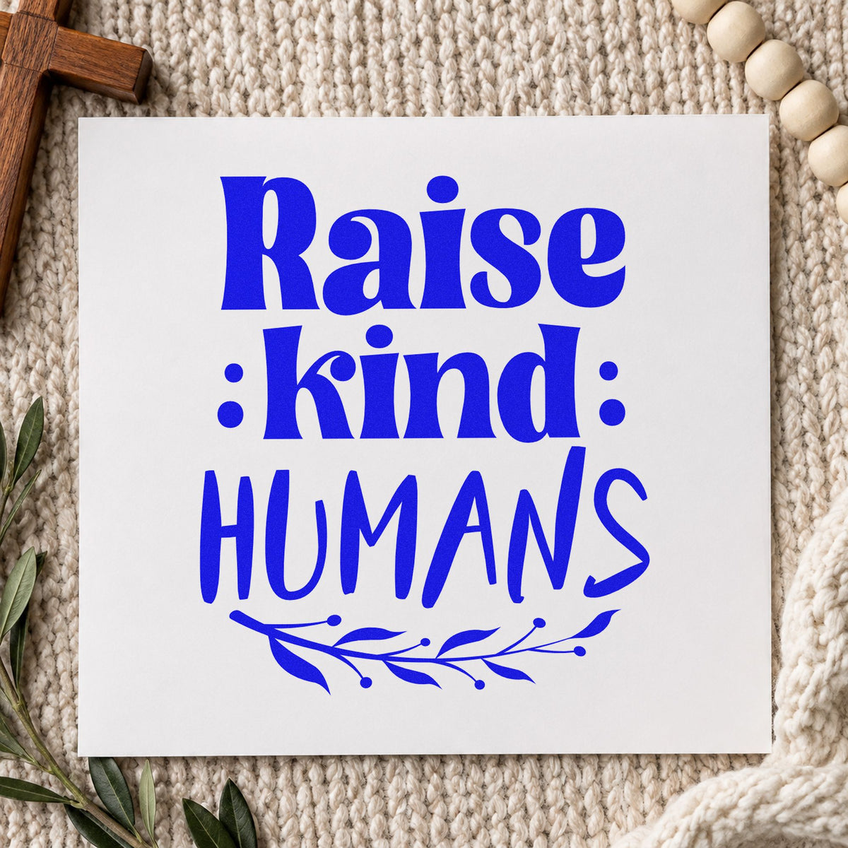 Raise Kind Humans Leaf Accents Stamp – Self-Inking in use 6