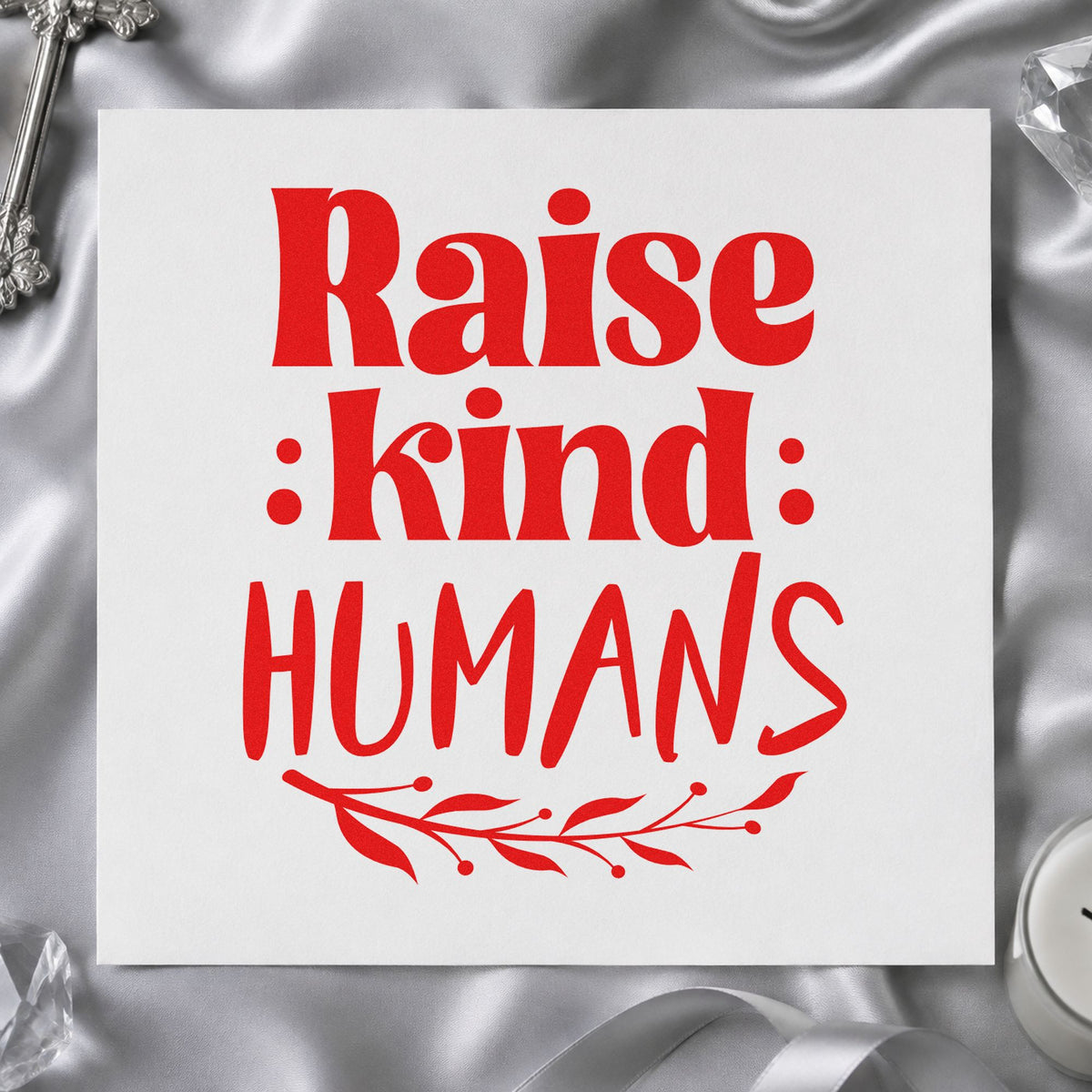 Raise Kind Humans Leaf Accents Stamp – Self-Inking in use 7