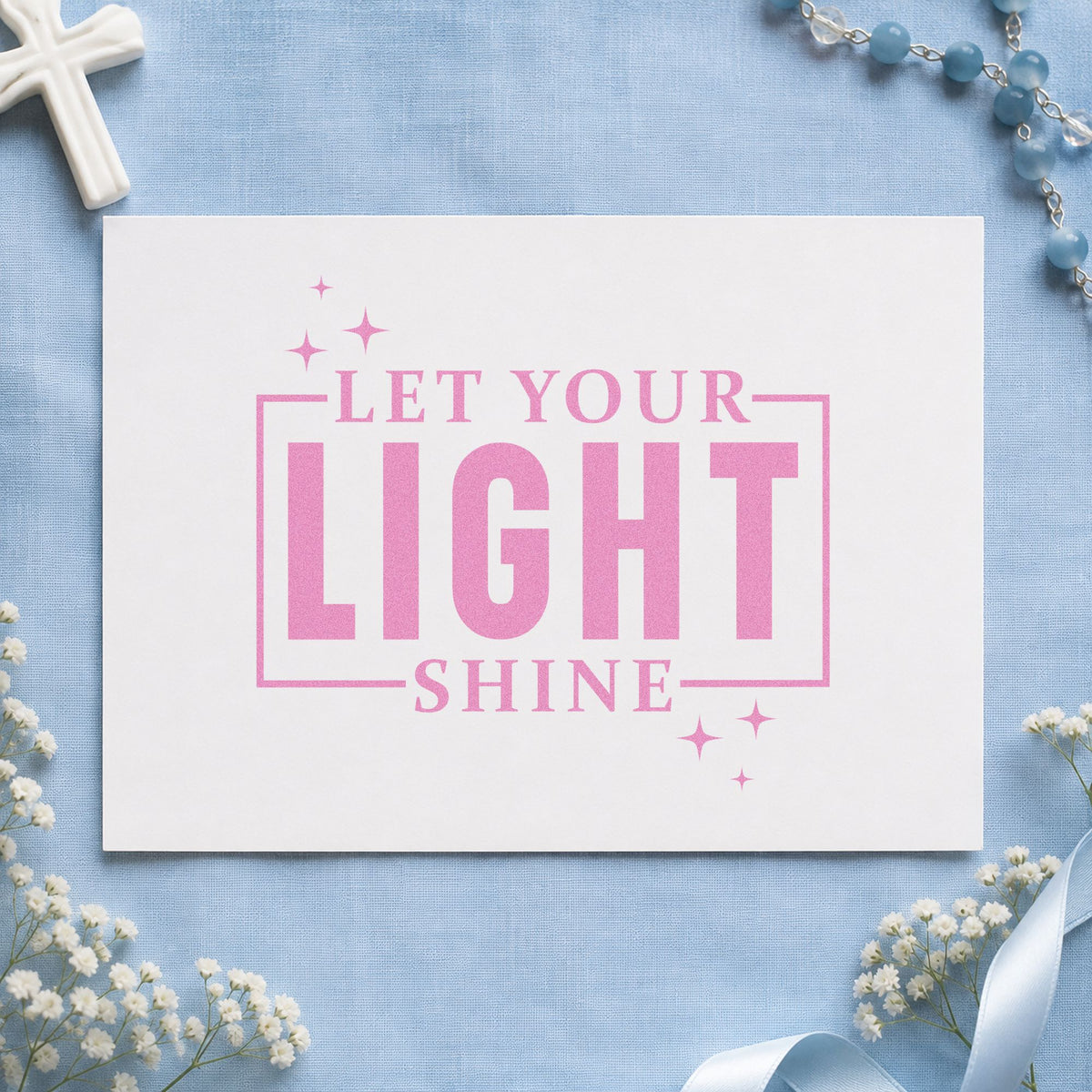 Let Your Light Shine Pre-Inked Stamp – PSI in use 10