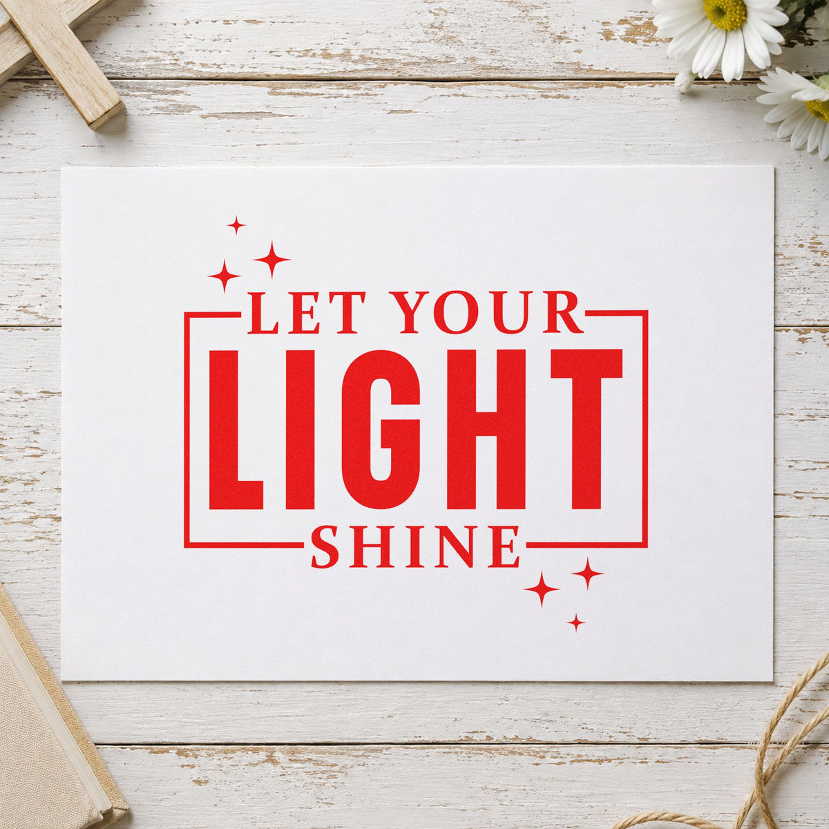 Let Your Light Shine Pre-Inked Stamp – PSI in use 7