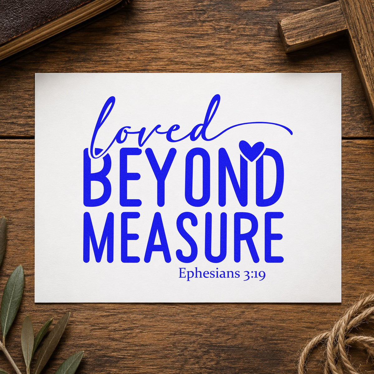 Loved Beyond Measure With Hearts Hand Stamp – Duo in use 5