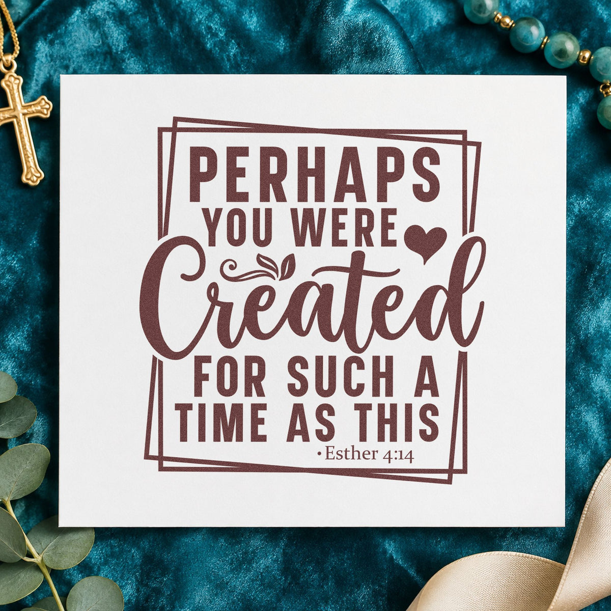 Created For Such A Time Rubber Stamp – Wood Handle in use 4