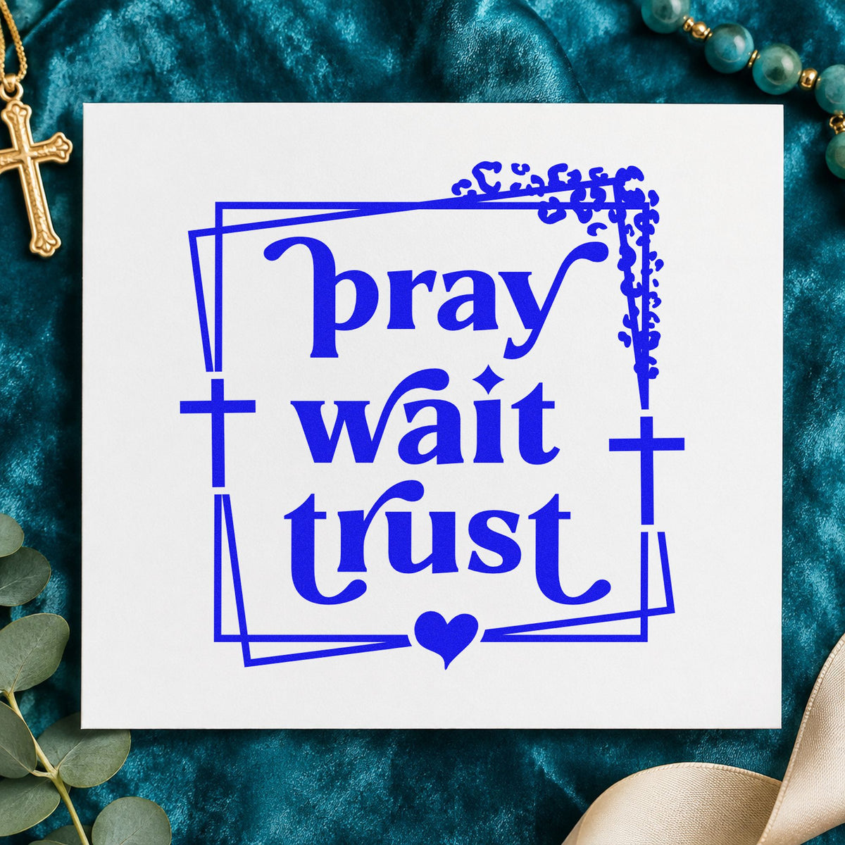 Pray Wait Trust Pre-Inked Stamp – PSI in use 5