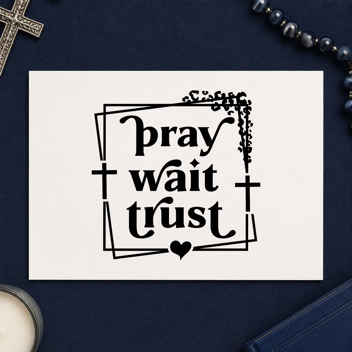 Pray Wait Trust Pre-Inked Stamp – PSI in use 9