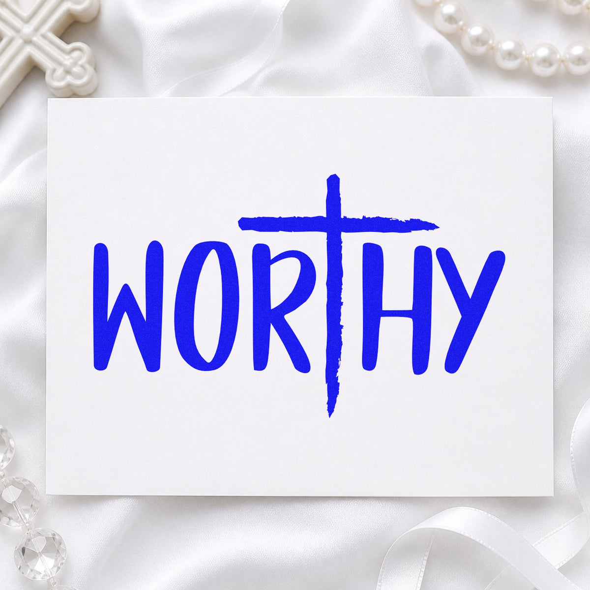 Worthy Cross Lettering Hand Stamp – Duo in use 6