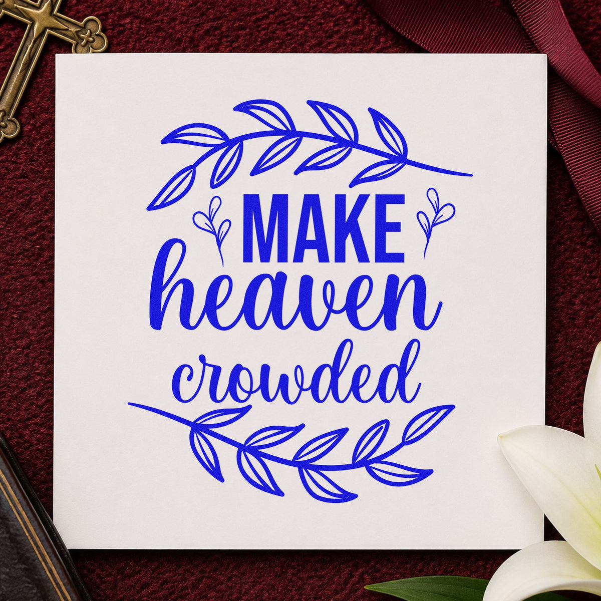 Make Heaven Crowded Leafy Branches Hand Stamp – Duo in use 5