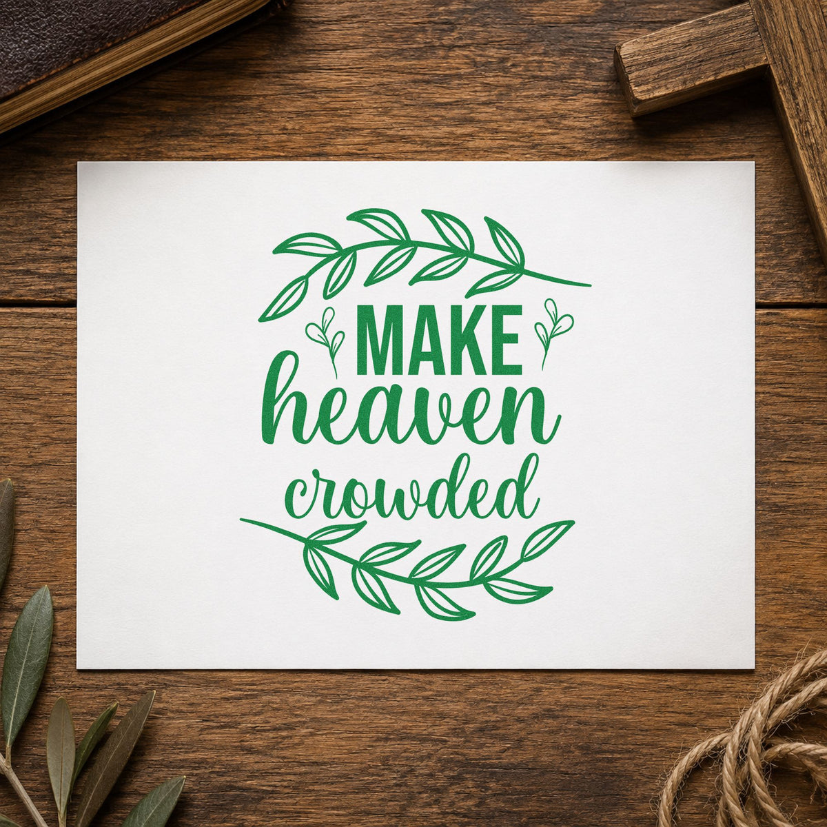 Make Heaven Crowded Leafy Branches Hand Stamp – Duo in use 8