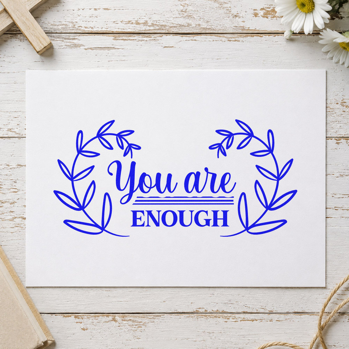 PSI Pre-Inked You Are Enough Stamp in use 6