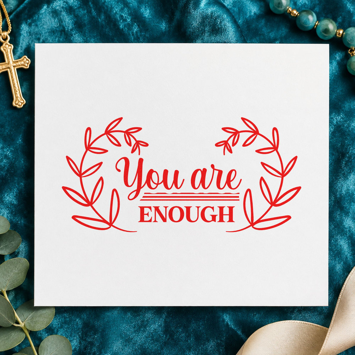 PSI Pre-Inked You Are Enough Stamp in use 7