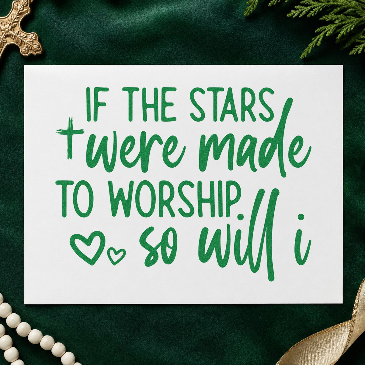 If The Stars Were Made To Worship, So Will I Pre-Inked Stamp – PSI in use 8