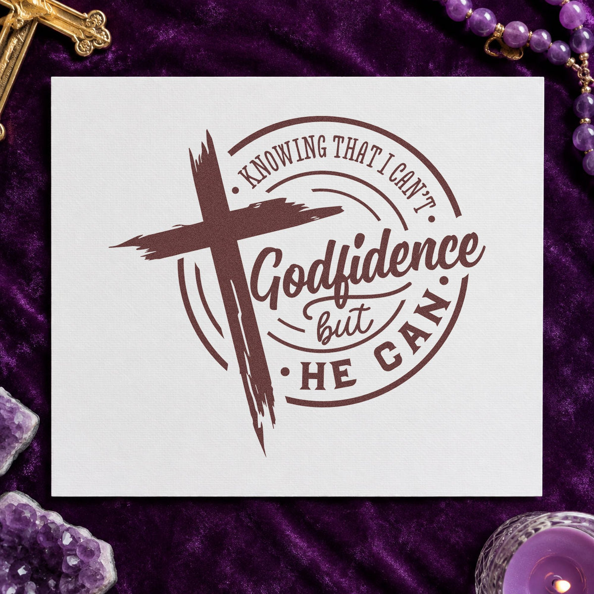 Godfidence Cross Emblem Hand Stamp – Duo in use 4
